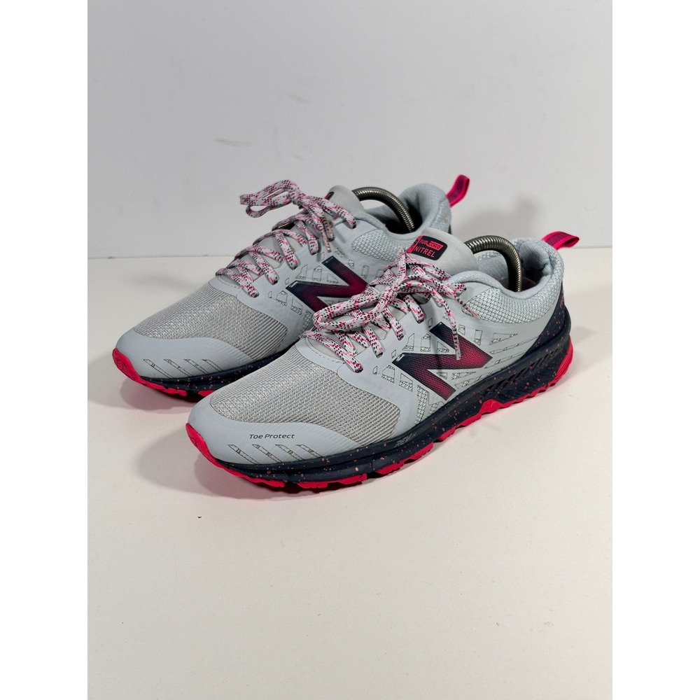 New Balance FuelCore Nitrel V1 Womens 10 Trail Running Shoes Grey Pink WTNTRRL1